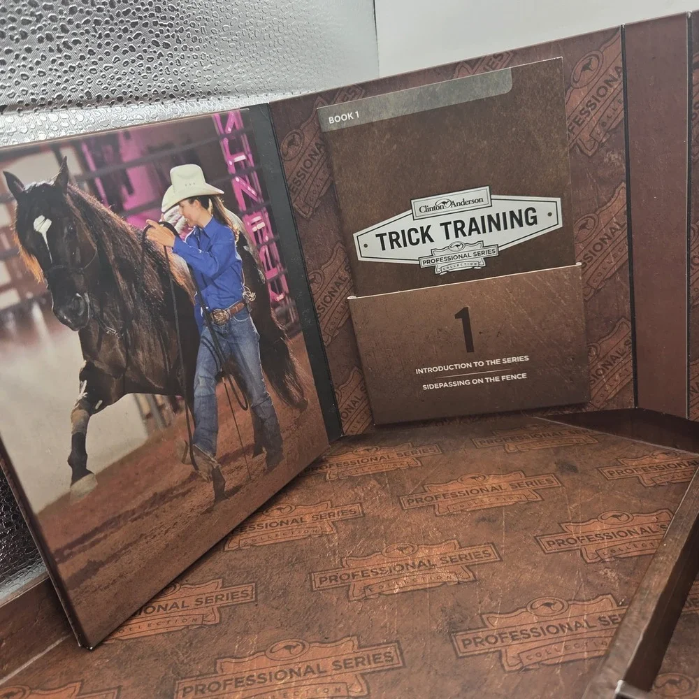 CLINTON ANDERSON TRICK TRAINING PROFESSIONAL SERIES 4 DVD 3 BOOKLET SET